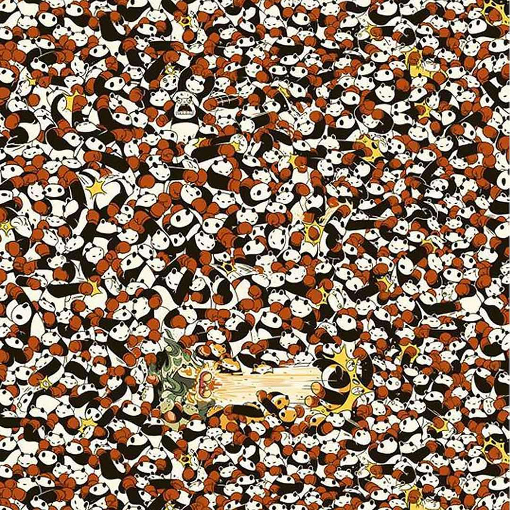 Art Print - 13x19 - Pandamonium by Punching Pandas