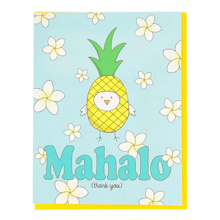 Card - Thank You - Pineapple Mahalo by Semi Sweet Press