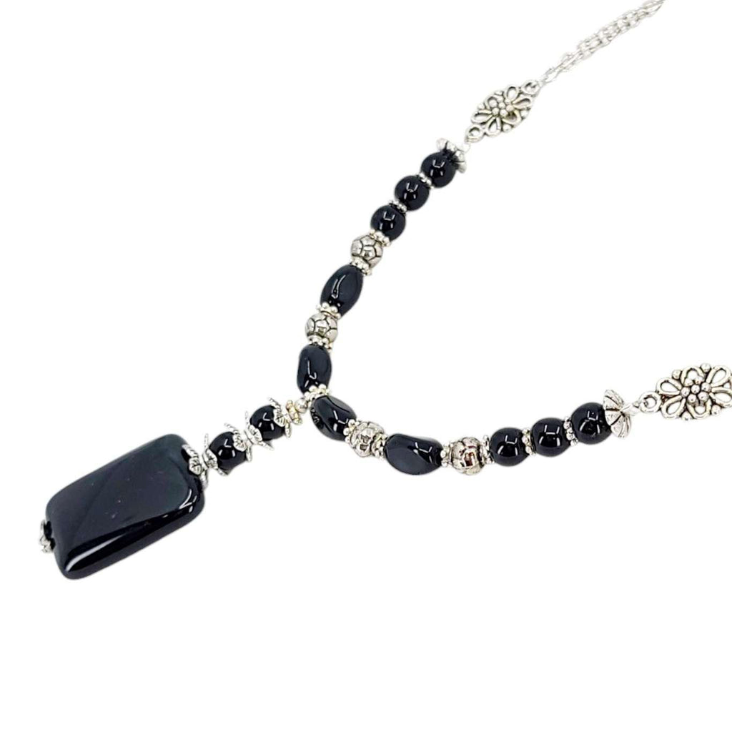 Necklace - Onyx Pendant by Tiny Aloha