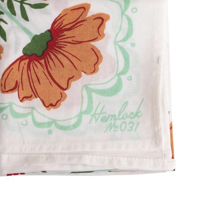 Bandana - Flora (Floral on White) by Handker Bandanas