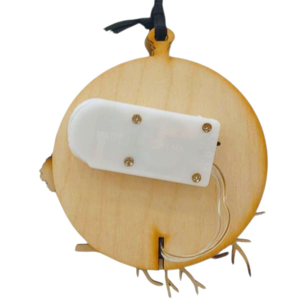 Ornament - Light Up Wood (Squirrel) by Squirrel Tacos Papercuts