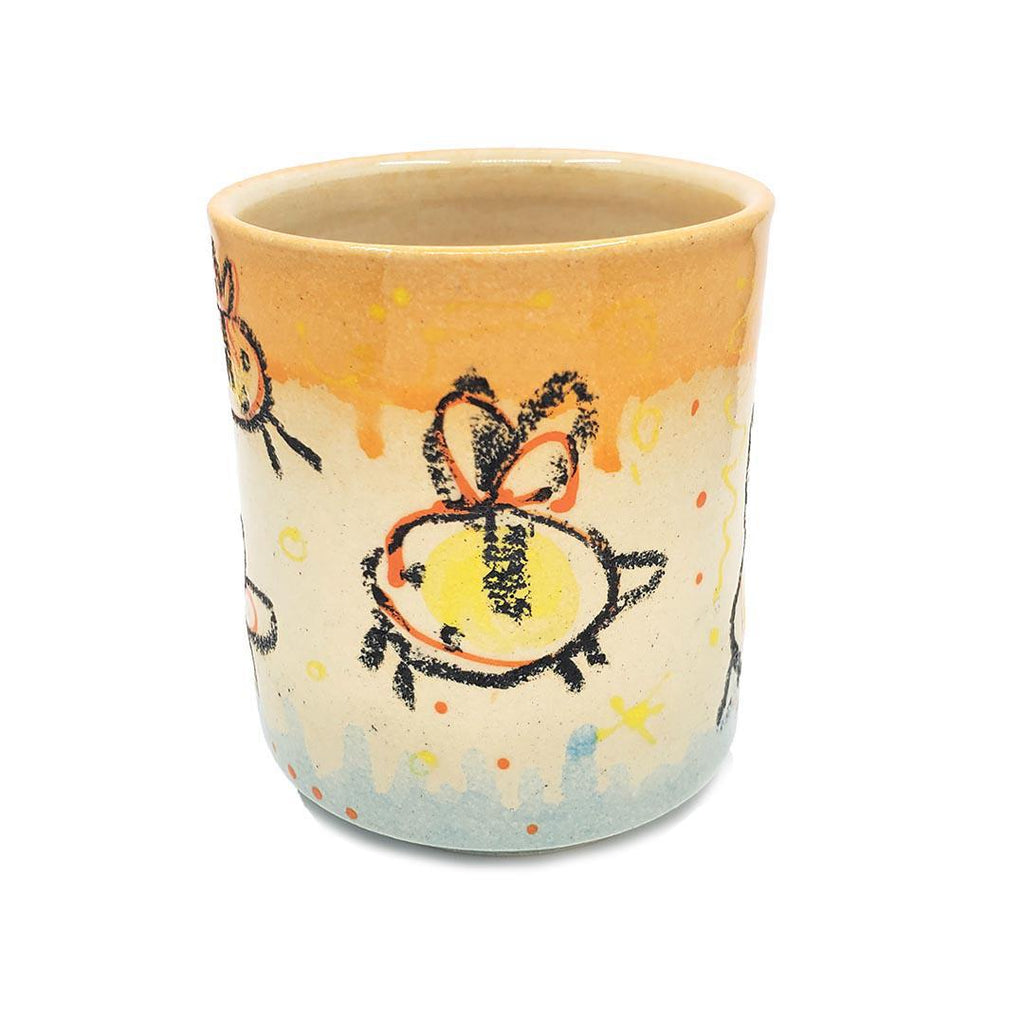 Mug - 12 oz - Scribble Bee Mug by Dwadlings