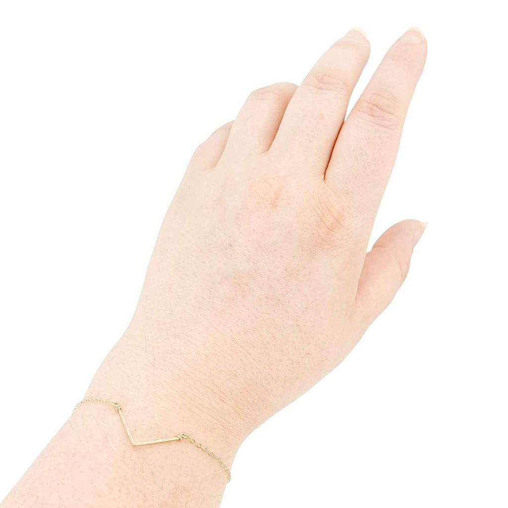 Bracelet - Chevron (14k Yellow Gold Fill) by Foamy Wader