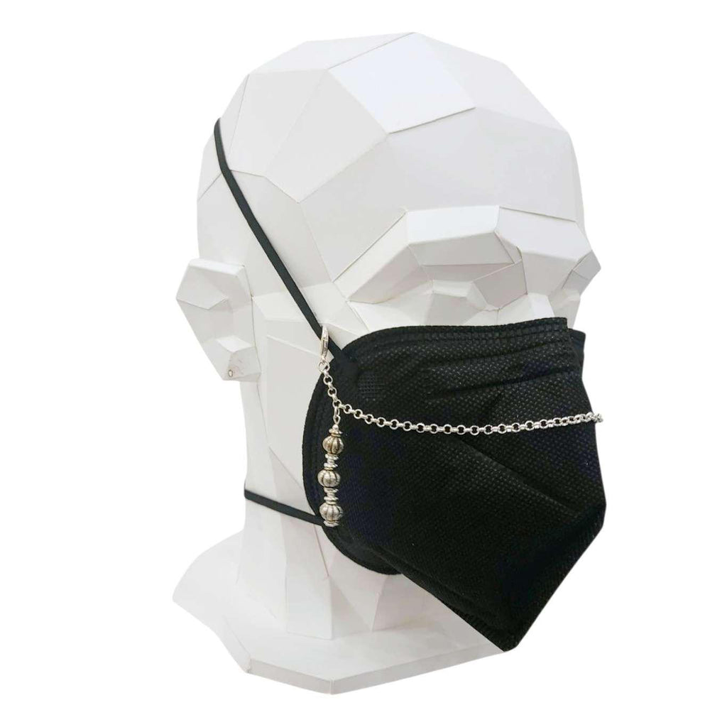 Mask Chain - Side Dangle (Triple Fluted Bead) by Tiny Aloha