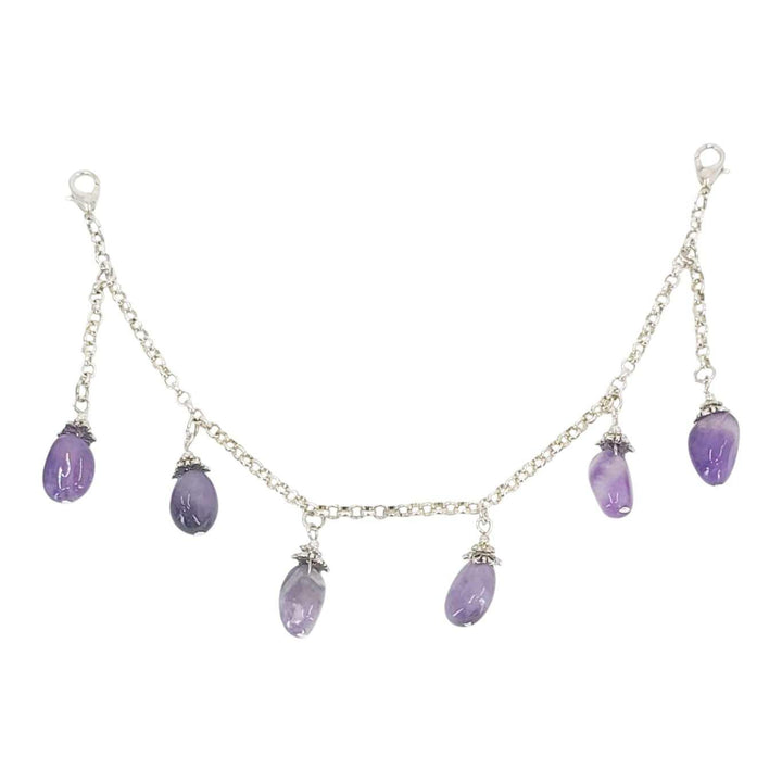 Mask Chain - Stone Drops (Amethyst) by Tiny Aloha