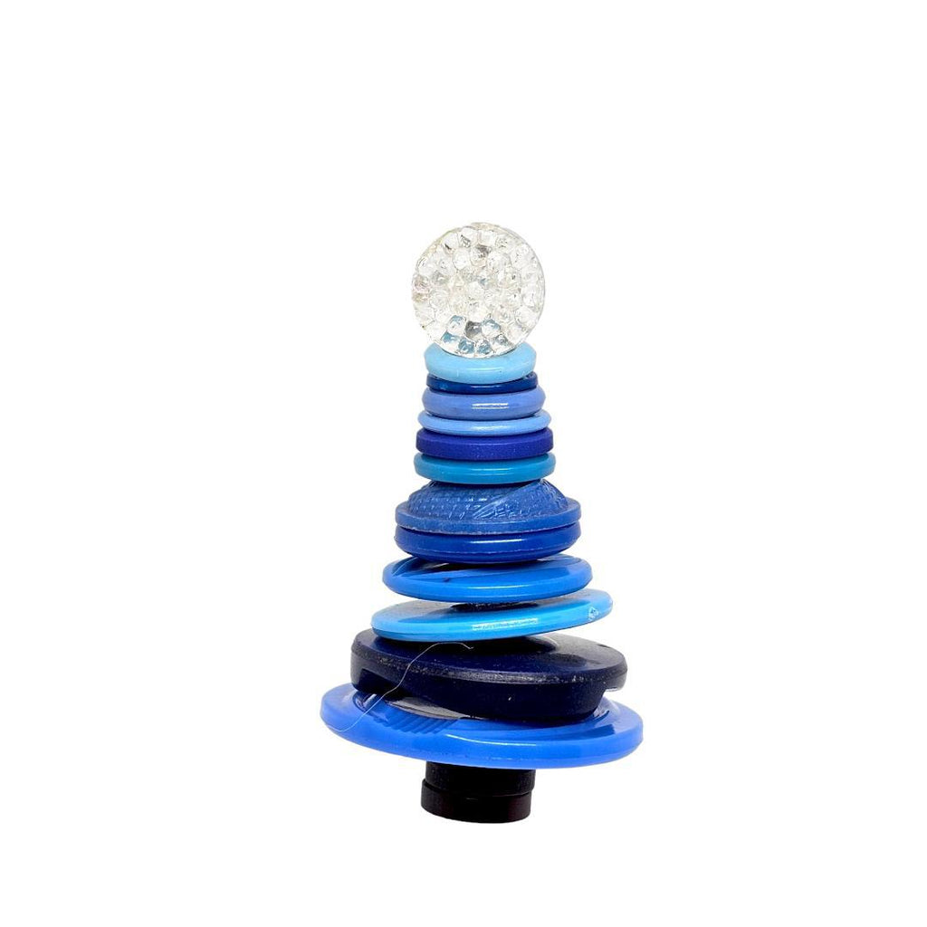 Ornament - Button Tree - Blues (Assorted Colors) by XV Studios