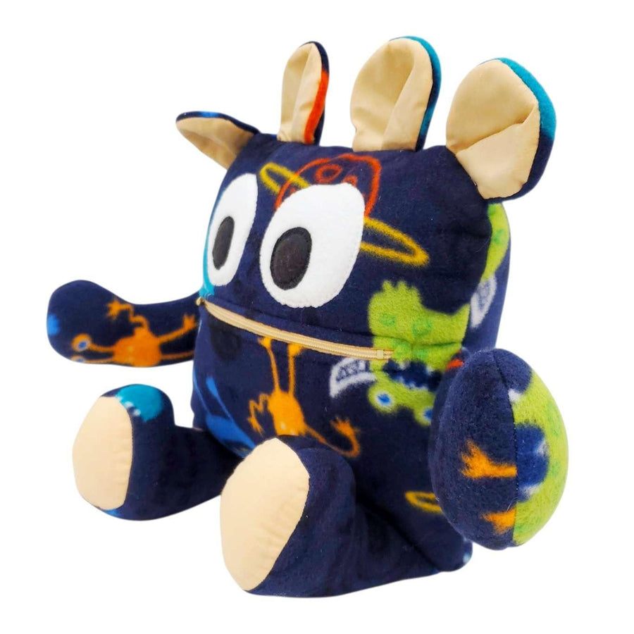Plush - 14in - Large Chomper Buddy (Monster Aliens Peach) by Peek A Boo Plush, image 3 of 7