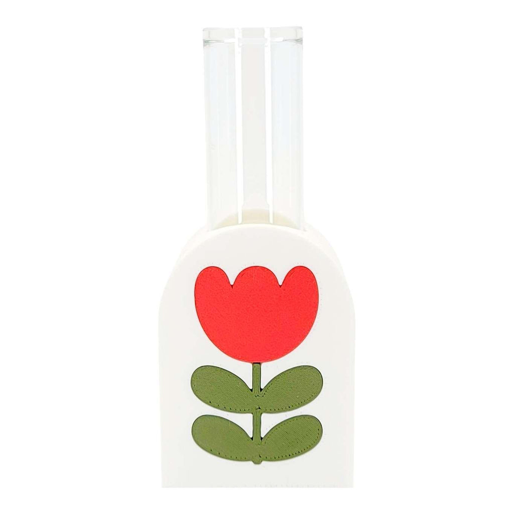 Vase - Tulip (Matte Red) by Linda Makess