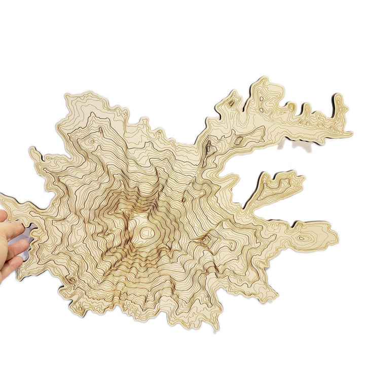 Wall Art - Mt. Rainier Topography by SML