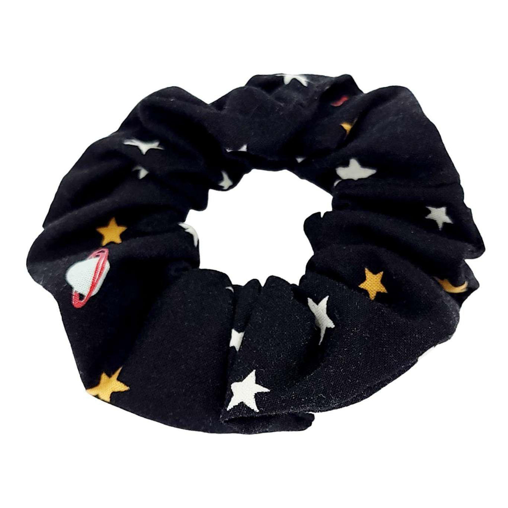 Hair Accessory - Classic Scrunchy in Glowing Stars and Planets by imakecutestuff
