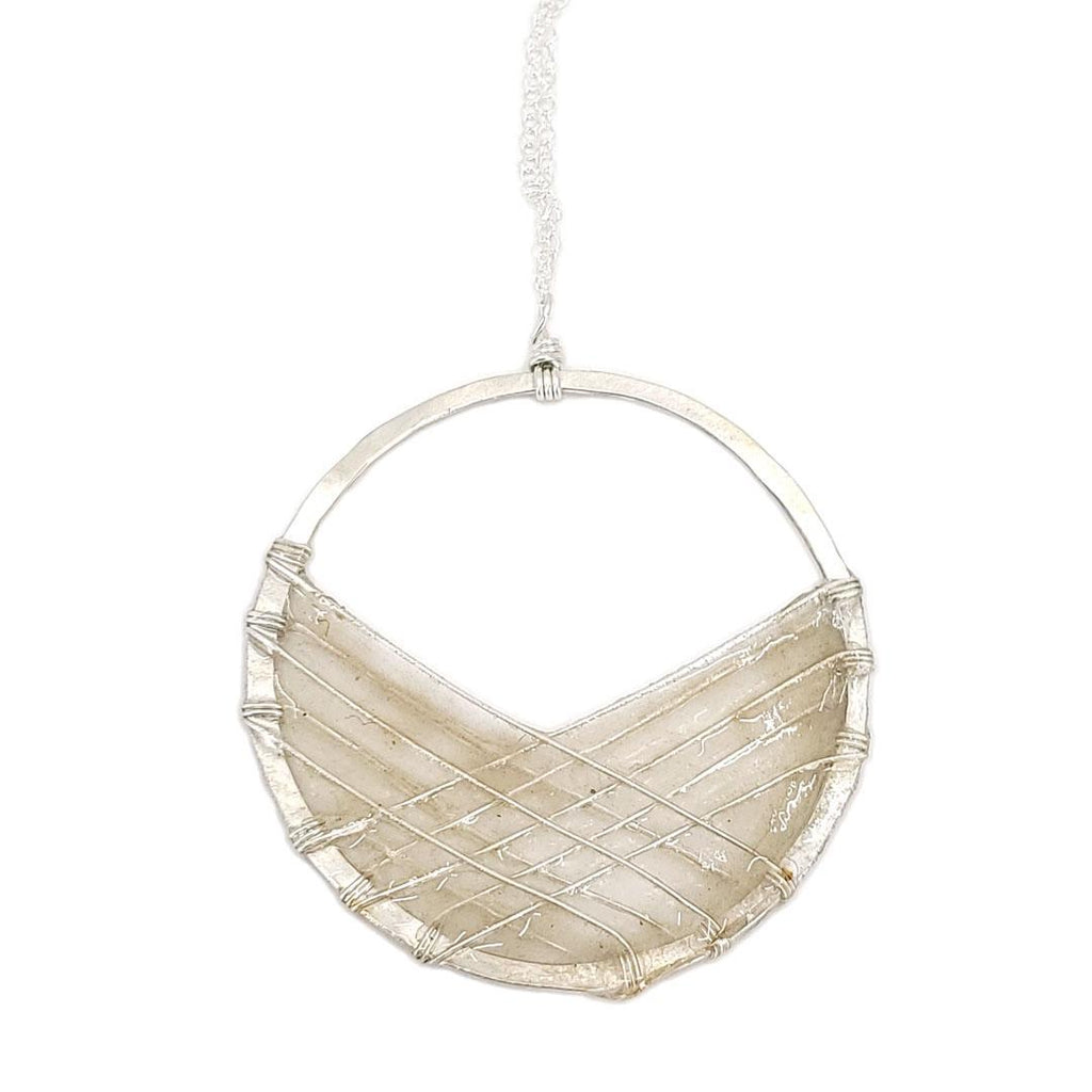 Necklace - Silver Bird's Nest (Ivory) by Verso