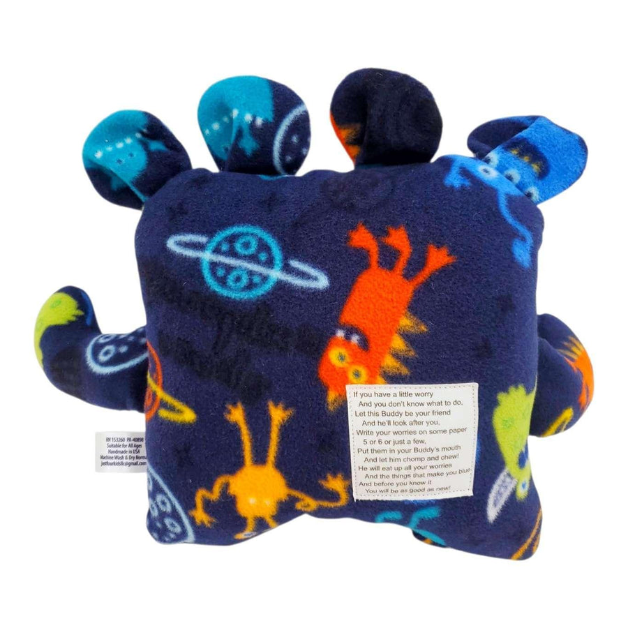 Plush - 14in - Large Chomper Buddy (Monster Aliens Peach) by Peek A Boo Plush, image 4 of 7