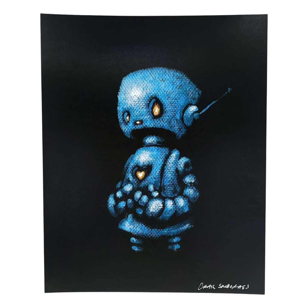 Print 8x10 - Sad Lil Robot by Bot Pots