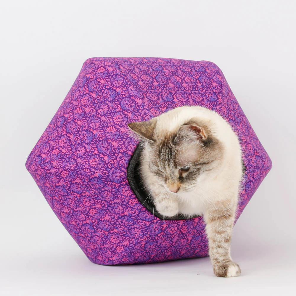 Regular The Cat Ball - Purple Pink Foulard (Purple with Black Lining) by The Cat Ball