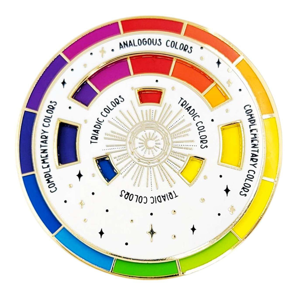 Enamel Pin - The Original Color Wheel© Interactive Spinner by The Gray Muse