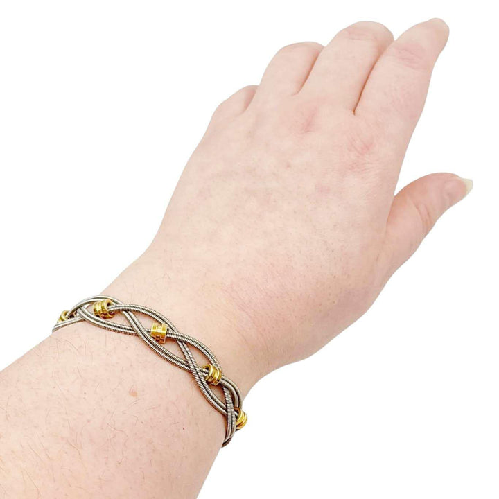 Bracelet - Bass Strings with Brass Bass Ball Ends (M or L) by High Strung Studios