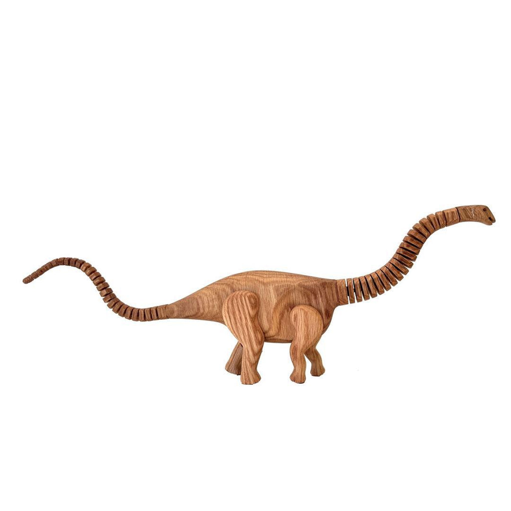 Wood Toy - Apatosaurus Dinosaur with Magnetic Joints by The Serious Toy Company