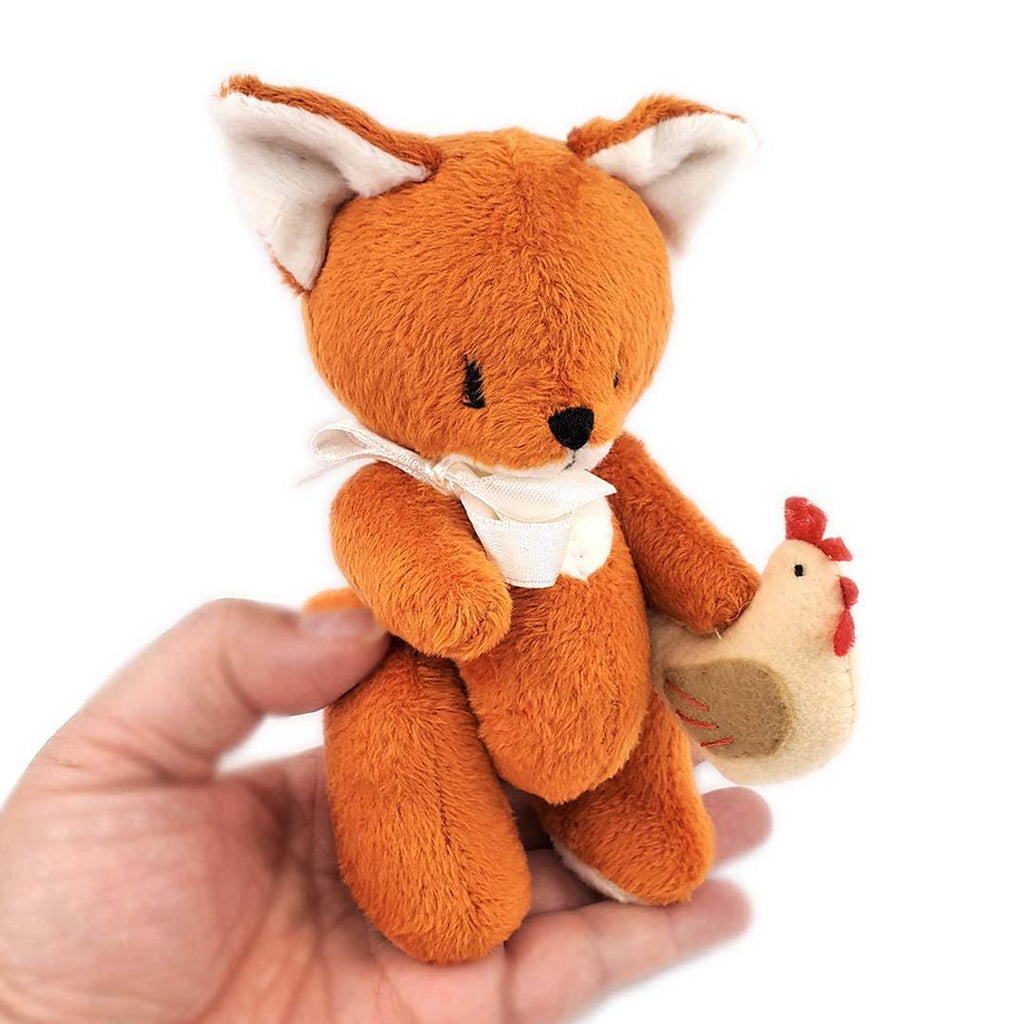 Plush - Fox with a Chicken Friend by Frank and Bubby