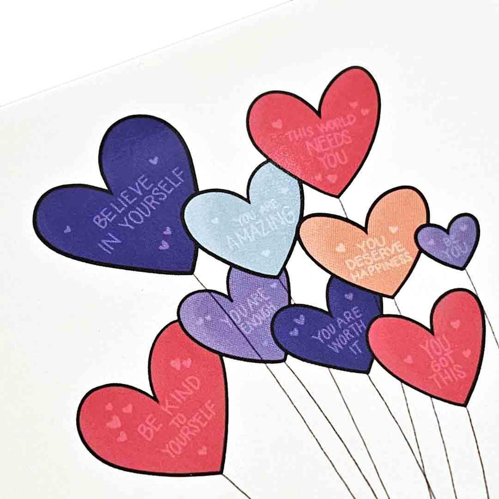 Card - Love & Friends - Kindness Snail Heart Balloons by World of Whimm