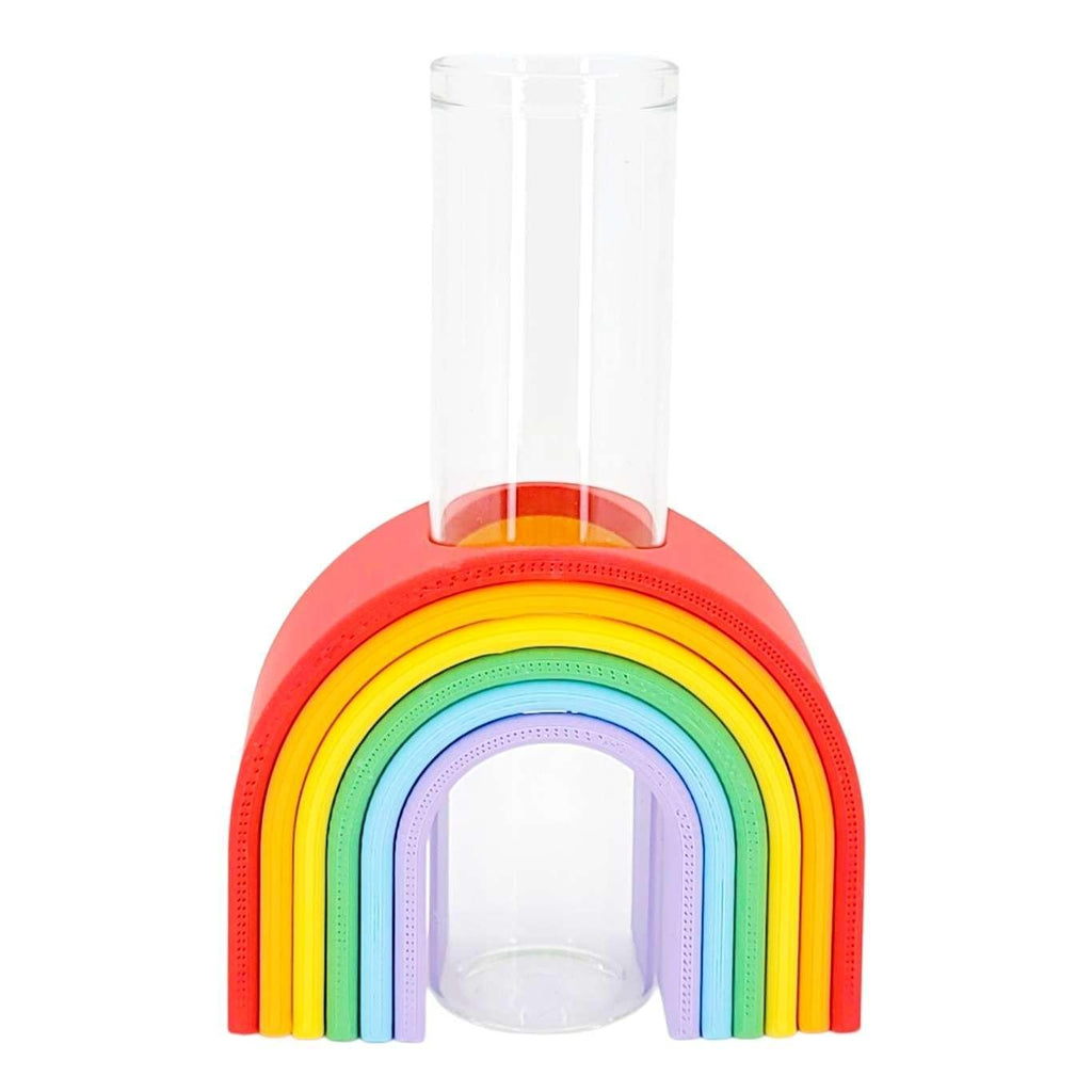 Vase - Rainbow Propagation Vase by Linda Makess