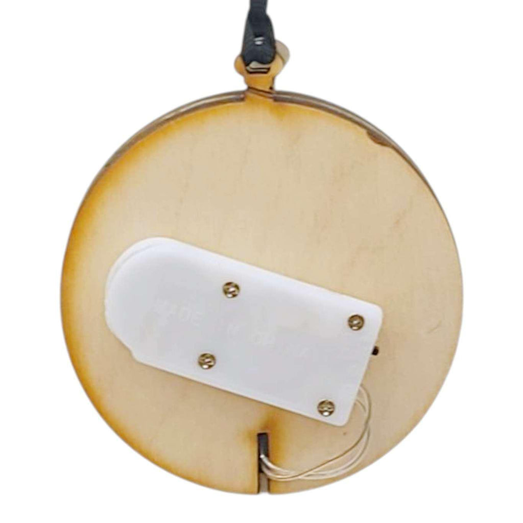 Ornament - Light Up Wood (Bunny Rabbit) by Squirrel Tacos Papercuts