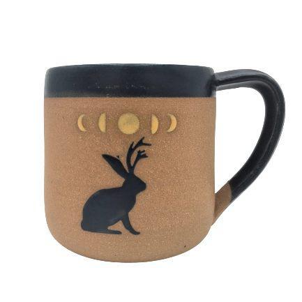 Mug - 12oz- Jackalope Moon Mug by Ruby Farms Pottery