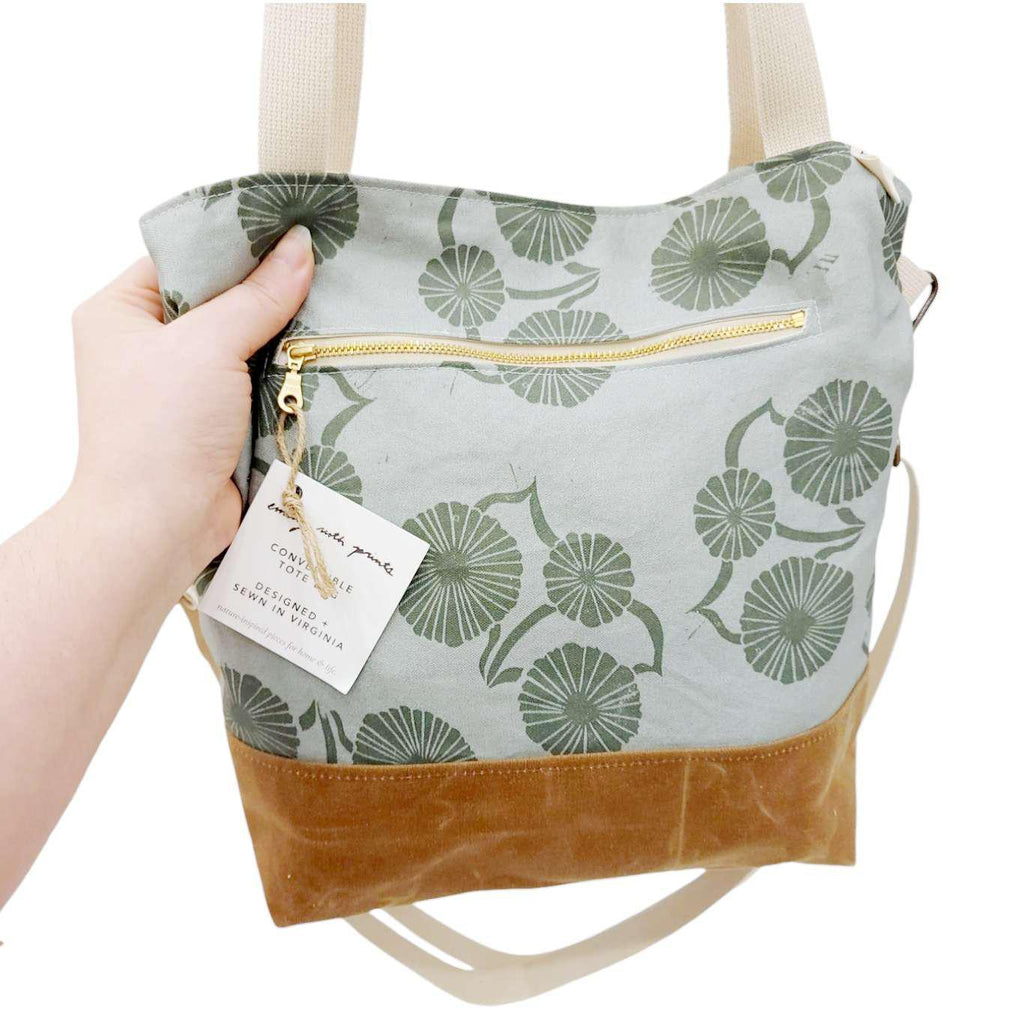 Bag - Convertible Cross-Body Tote (Mealy Bonnet) by Emily Ruth