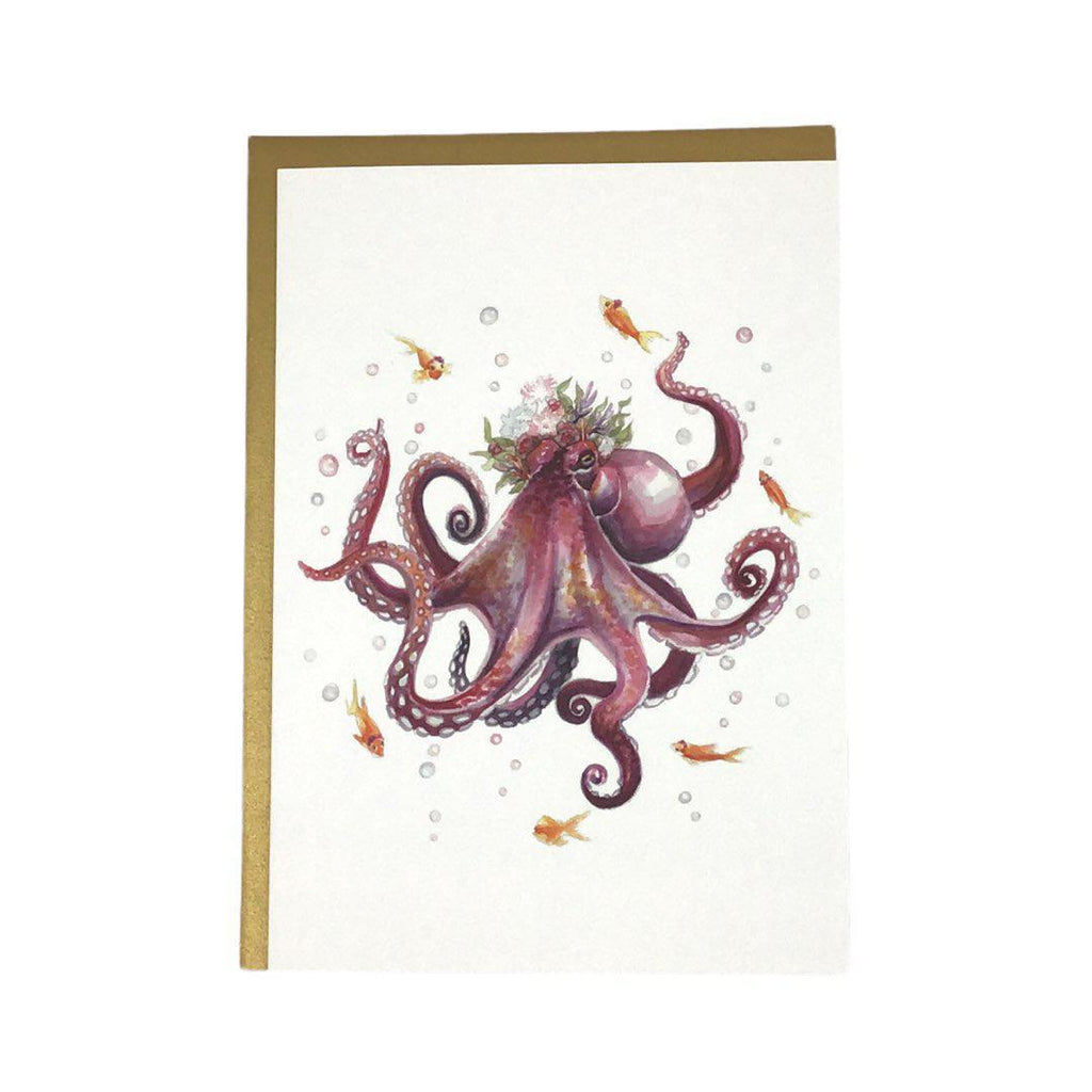 Card - Lady Octopus by Darcy Goedecke
