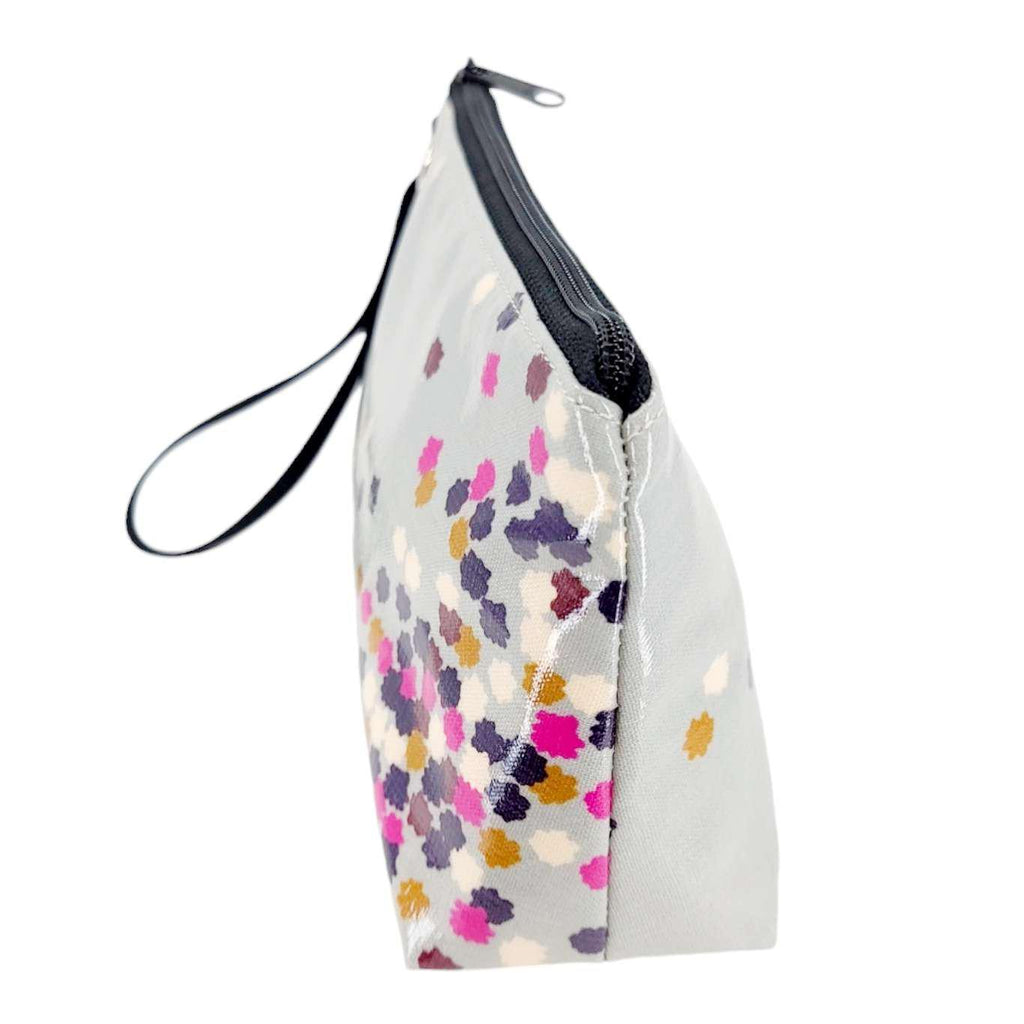 Makeup Bag - Small - Colorful Confetti on Grey by Laarni and Tita