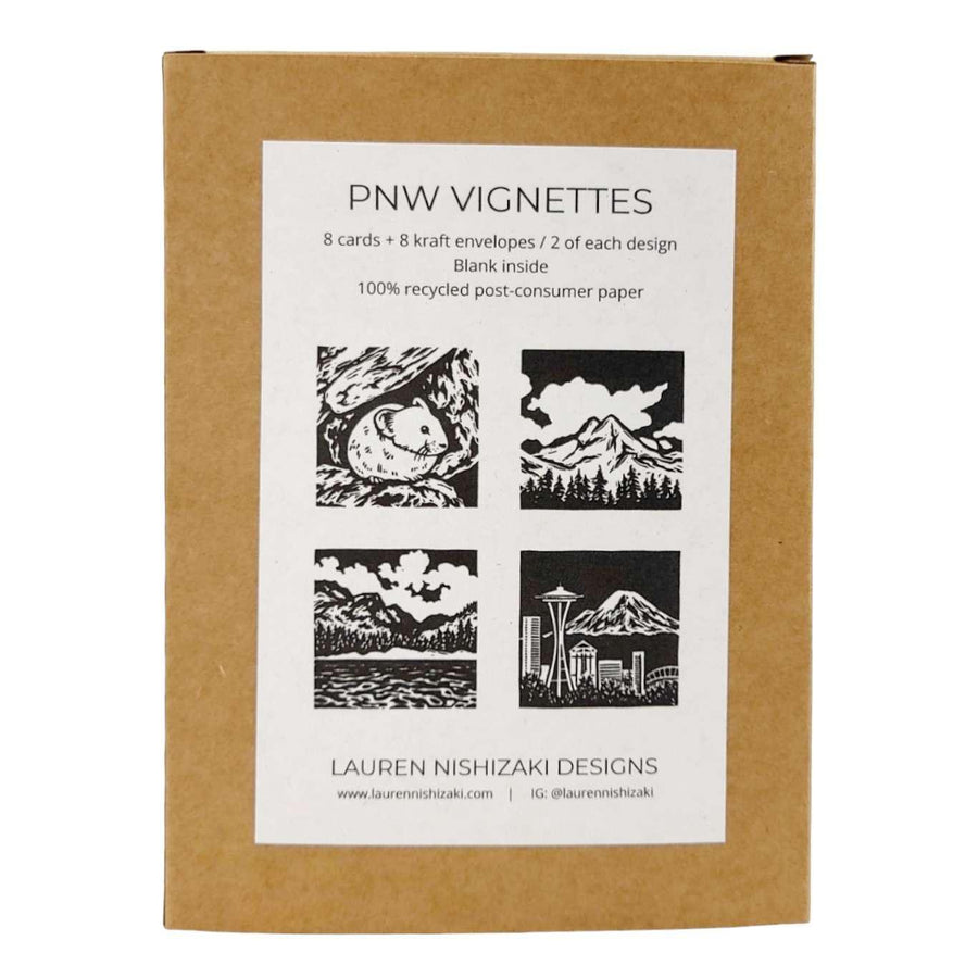 Card Set of 8 - All Occasion - PNW Vignettes by Lauren Nishizaki Designs, image 3 of 7