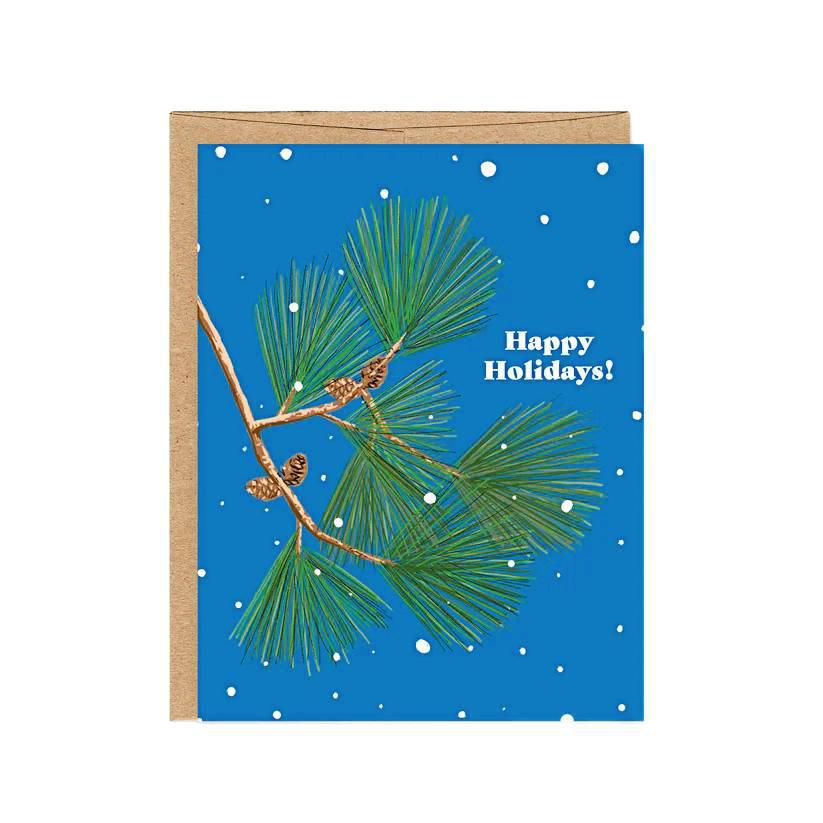 Card - Holiday - Pine Branch Holiday by Orange Twist