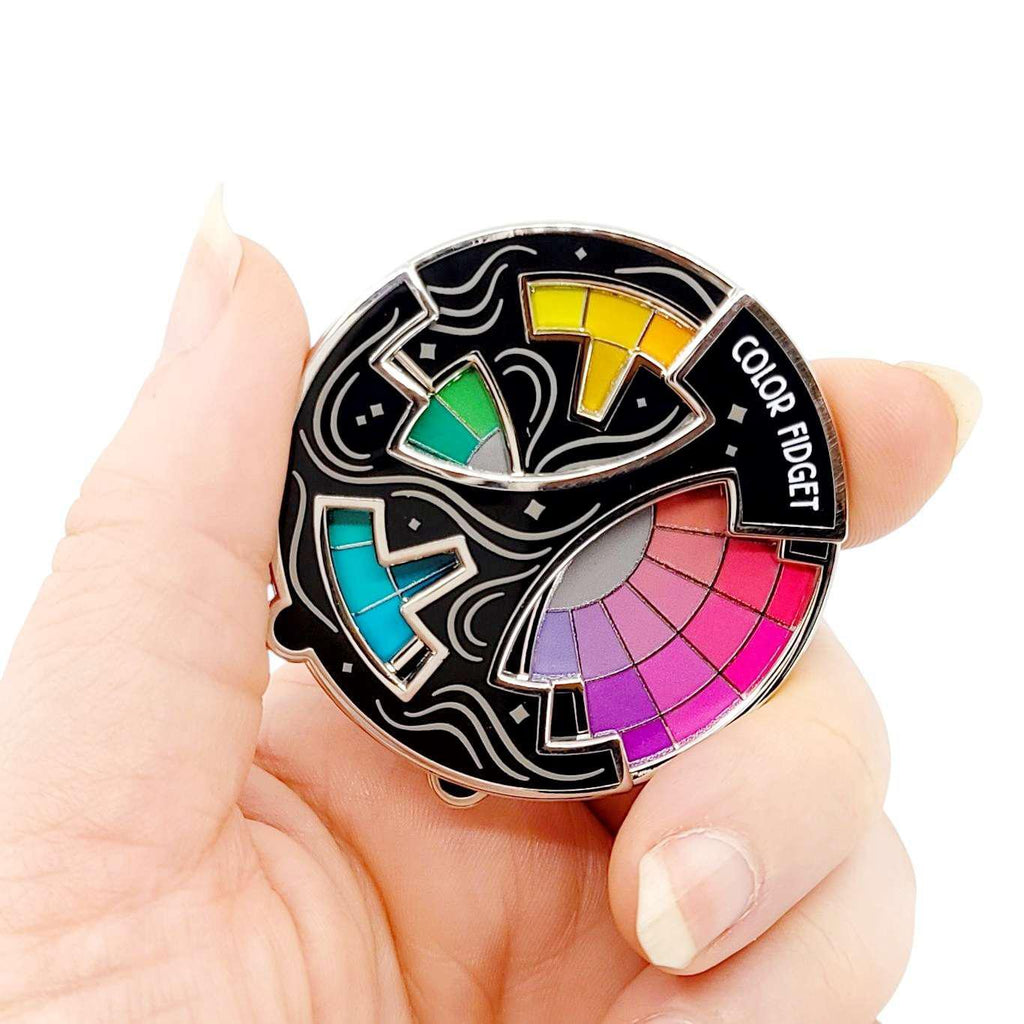 Magnet - Color Fidget© Interactive Spinner Needle Minder (Last Ones!) by The Gray Muse