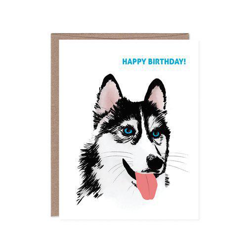 Card - Birthday - Husky by Orange Twist