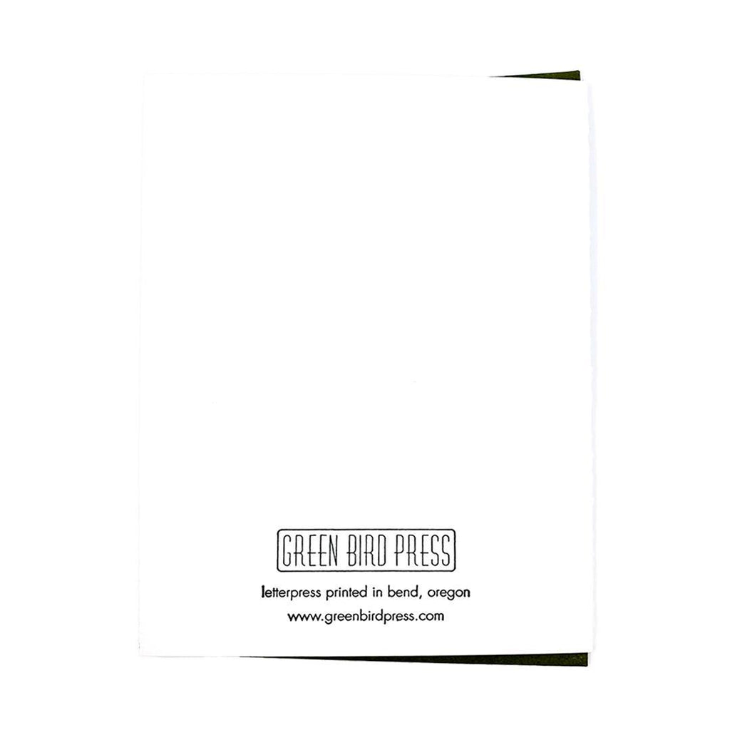 Holiday Card - Snow Globe Letterpress by Green Bird Press