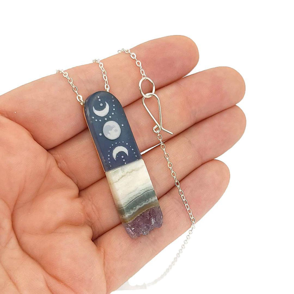 Necklace - Jasper Moons by Fernworks