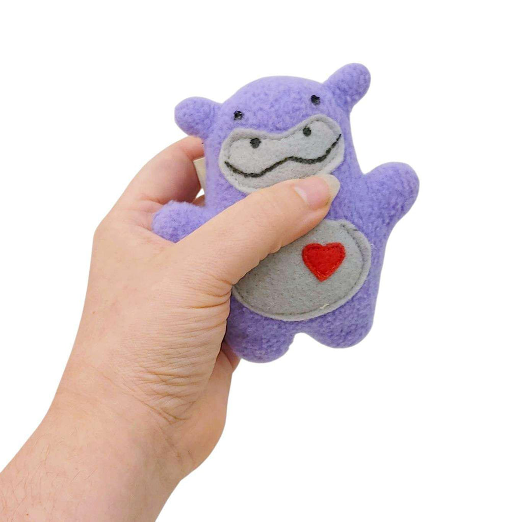 Ornament - Mini Plush (Hippo) by The Happy Groundhog Studio
