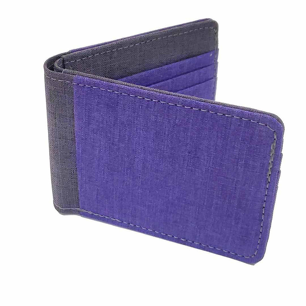 Bifold Wallets - Gray Canvas Fabric (Assorted Colors) Vegan by Hold Supply Company