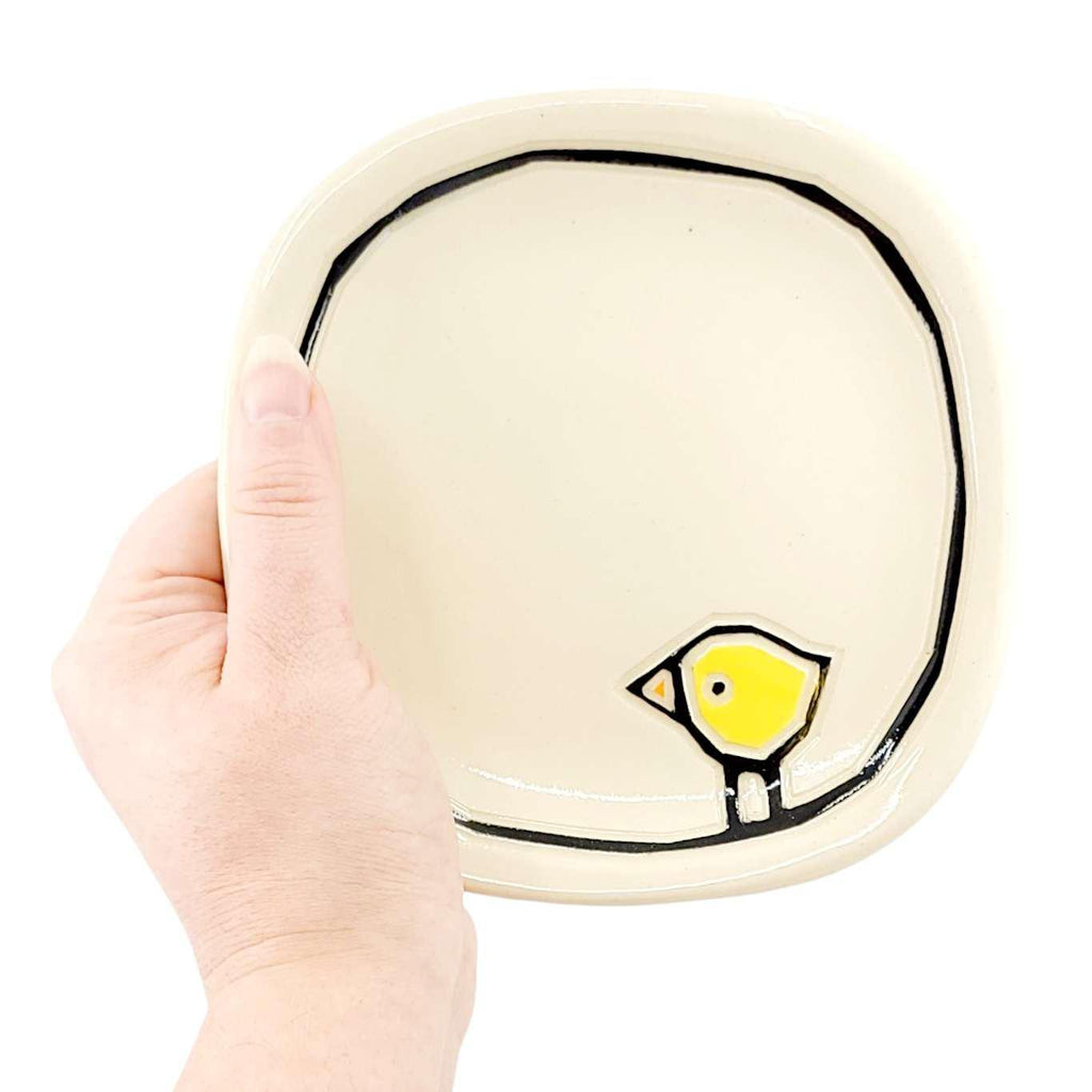 Small Plate - Yellow Bird Dish by Susan Stone Design