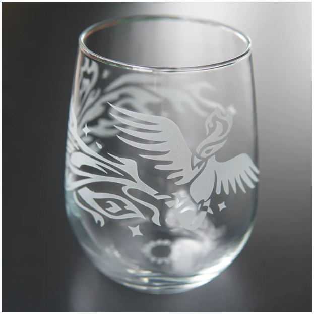 Stemless Wine Glass - Phoenix by Bread and Badger