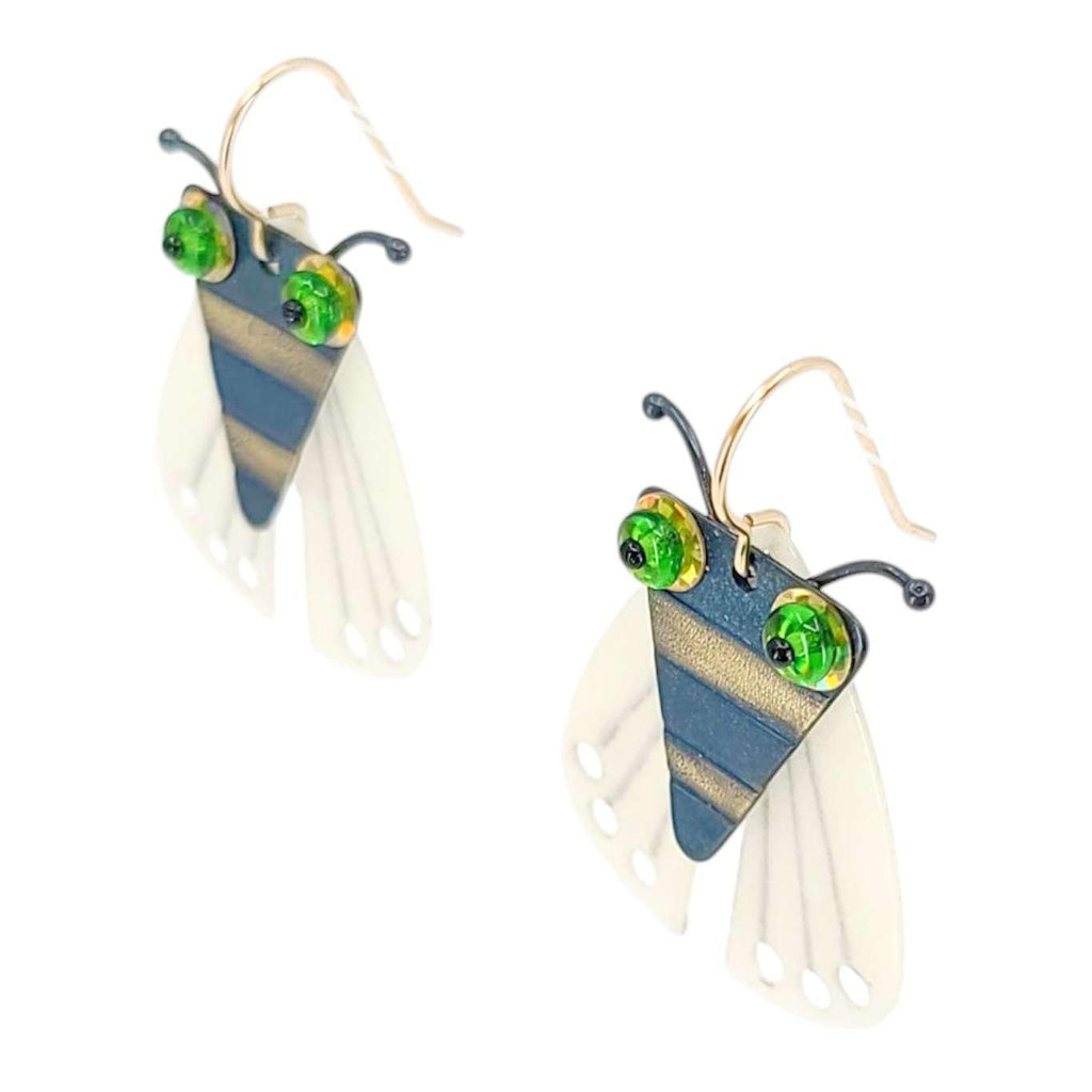 Earrings - Glow Bug (Glow in the Dark) by Chickenscratch