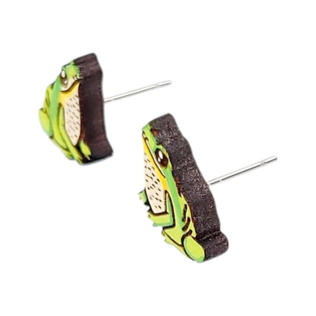 Earrings - Tree Frog (Studs) by Fresh Cuttery