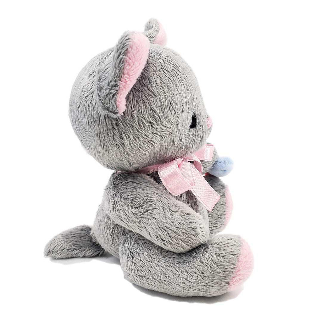 Plush - Gray Cat with a Fish by Frank and Bubby