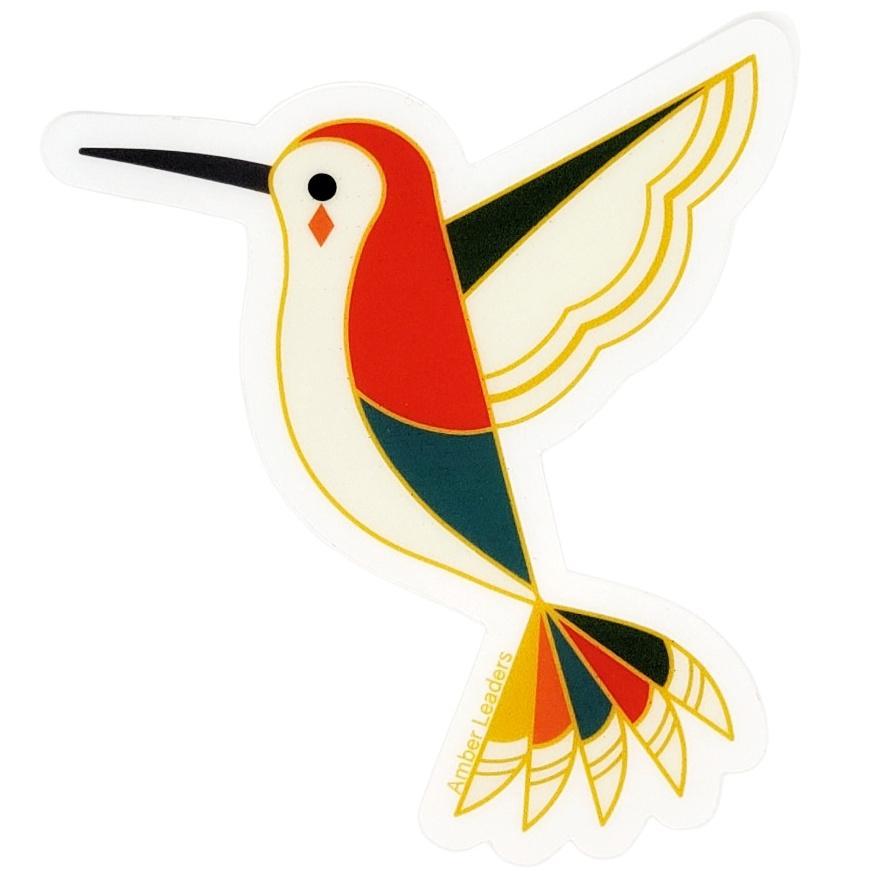 Sticker - Hummingbird Transparent by Amber Leaders Designs