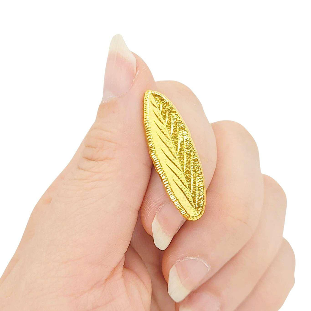 Pin - Gold Sage Leaf by Hemleva