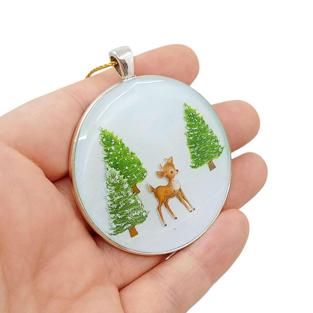 Ornament - Rudolph in Trees Ornament by XV Studios