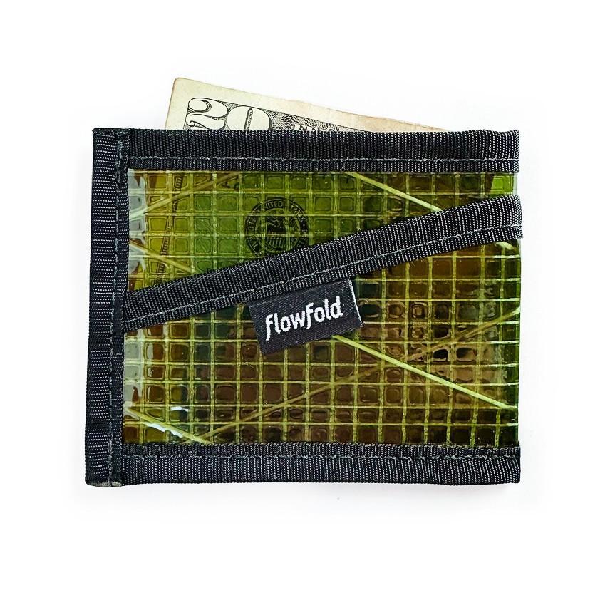 Wallet - Craftsman Three Pocket - Olive Green - by Flowfold
