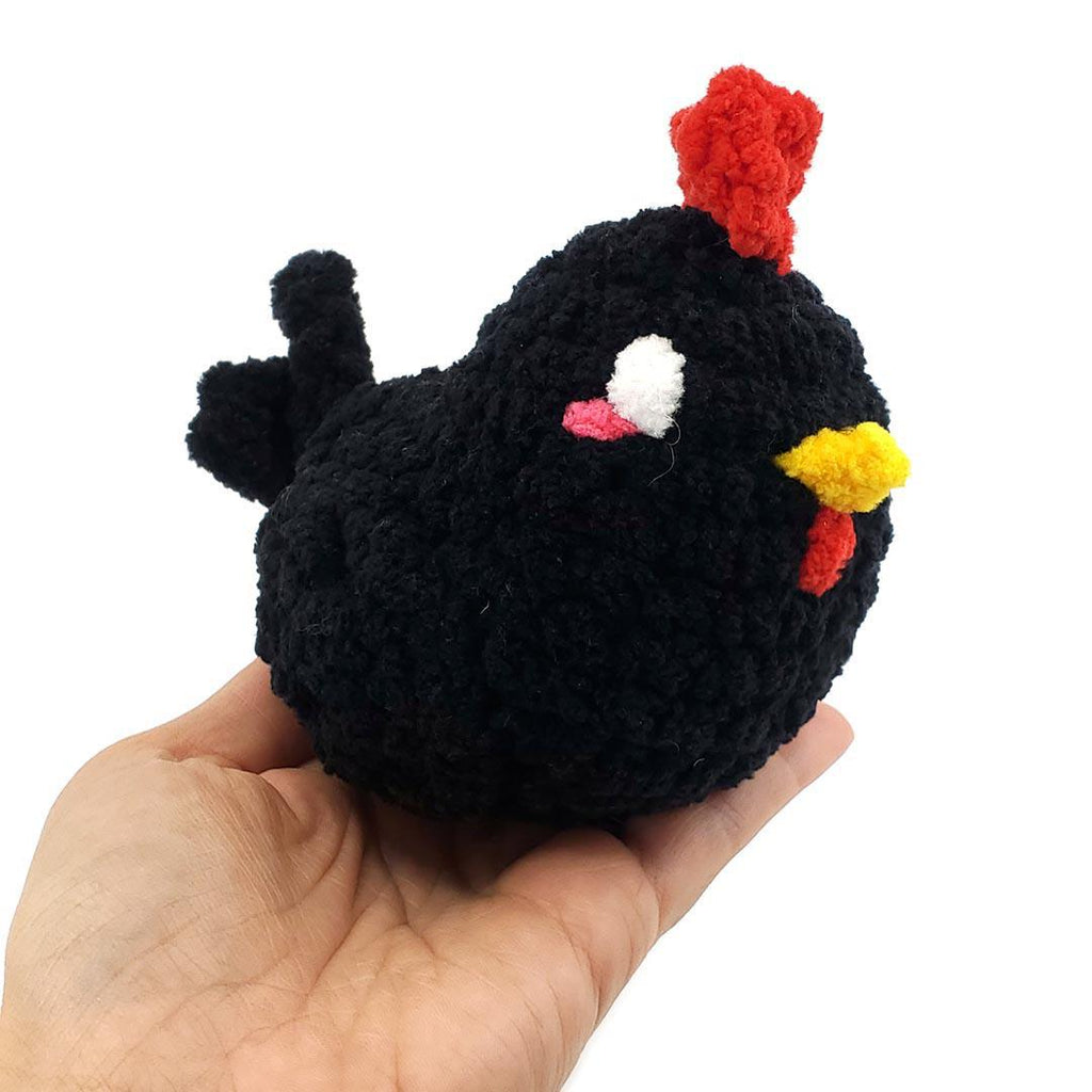 Plush Toy - Lil’ Hen (Black) by Crittercrafts