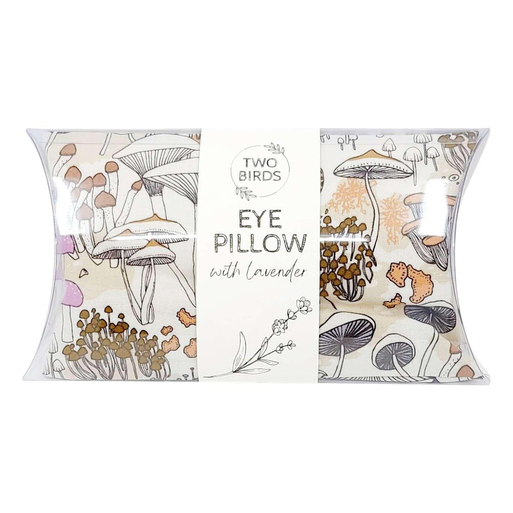 Eye Pillow - Mushroom (Lavender or Scent Free) by Two Birds Eco Shop