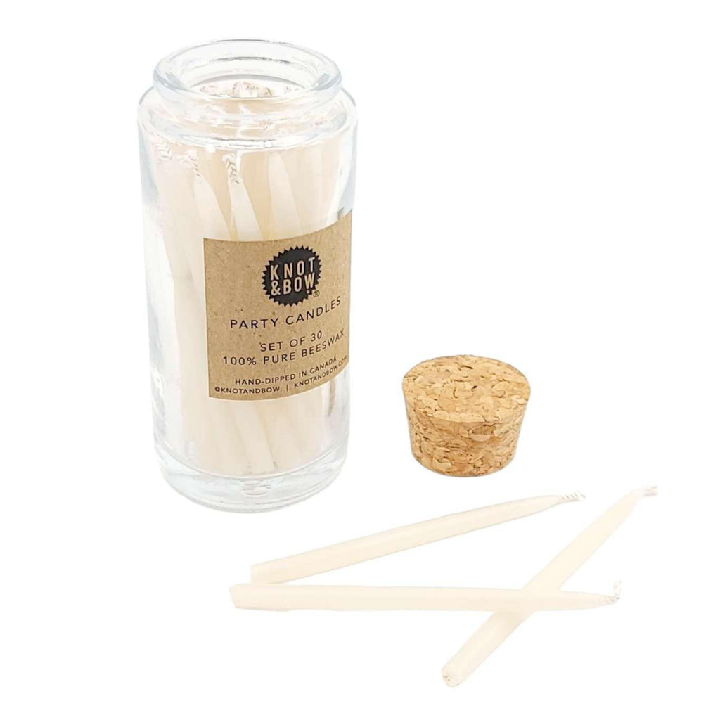Candles - Beeswax Birthday Candles (Ivory) by Knot & Bow