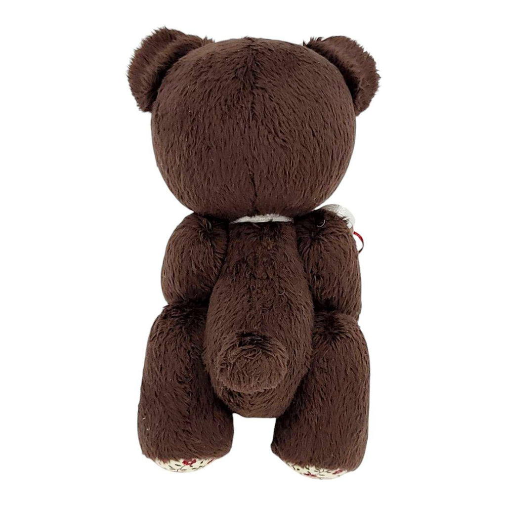 Plush - Dark Brown Bear with Flowers and Ribbons by Frank and Bubby